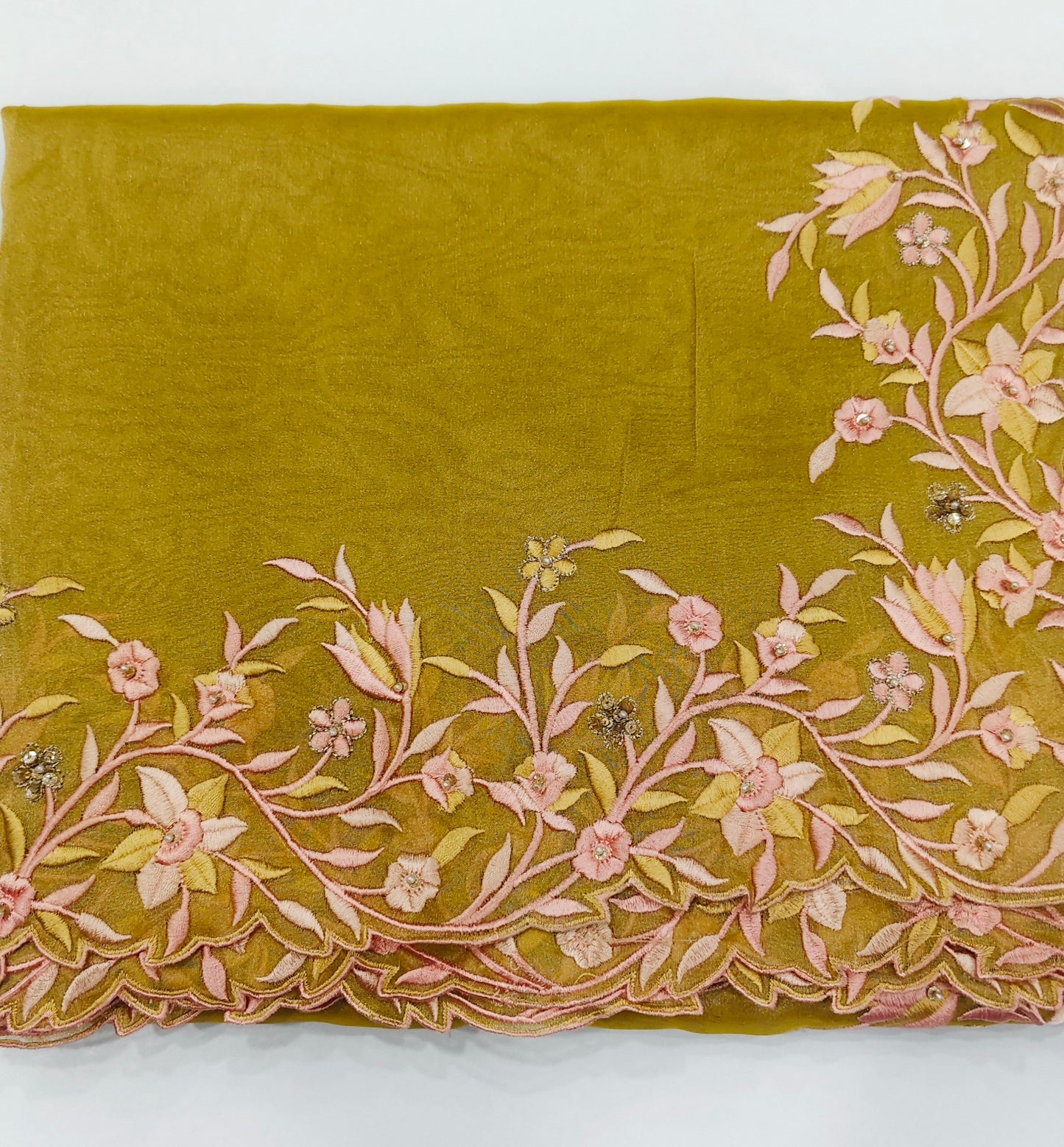 Pure Tissue Organza Saree with Stitched Blouse